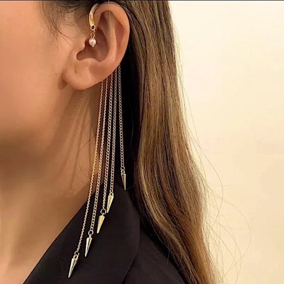 🔵𝟲𝟱%𝗢𝗙𝗙 𝗯𝘂𝗻𝗱𝗹𝗲𝘀 𝟯+🔵 NEW Tassel Single Wrap Earring - Picture 1 of 10